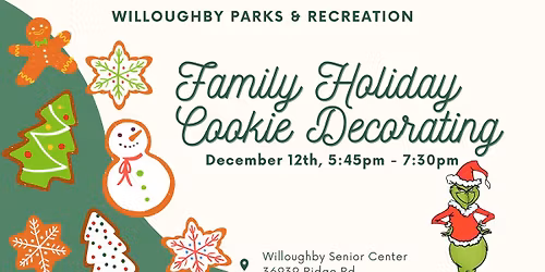 Holiday Family Cookie Decorating