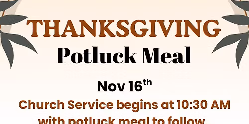 Thanksgiving Potluck Meal