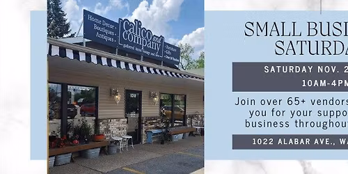 \ud83d\udecd\ufe0f Small Business Saturday