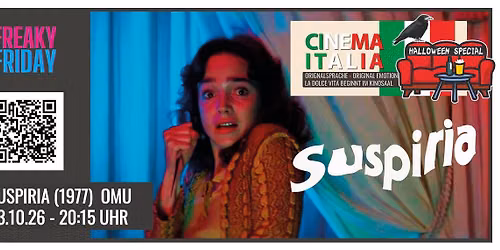 FreakyFridays x Halloween Special x Cinema Italia SUPIRIA OmU