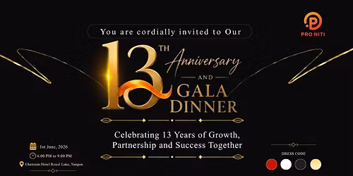 Pro Niti Co.,Ltd - 13th Anniversary & Gala Dinner 
