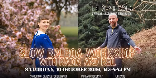 Slow Balboa workshop for beginners \/ improvers with Nadia and Neil