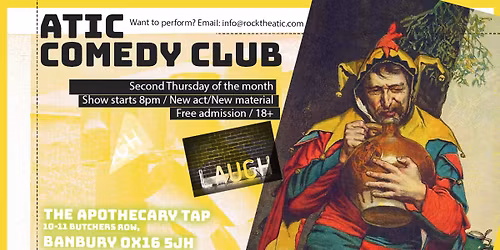 FREE STAND UP COMEDY - 2ND THURSDAY - NEW ACT | NEW MATERIAL