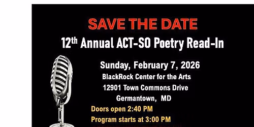 12th Annual ACT-SO Poetry Read-in