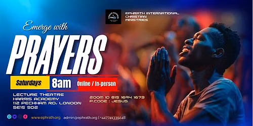 Saturday Morning Prayers  8am
