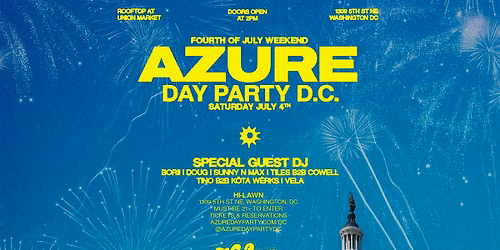 AZURE Day Party DC 7\/19 w\/MASHBIT