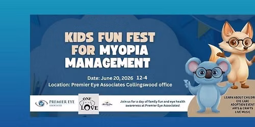 ONE LOVE ANIMAL RESCUE ADOPTION EVENT AT KIDS FUN FEST FOR MYOPIA 6\/20\/26 12-4
