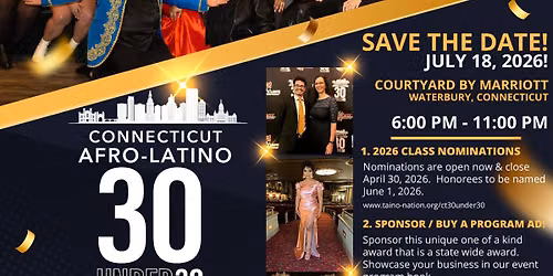 4th Annual Connecticut Black & Latino 30 Under 30