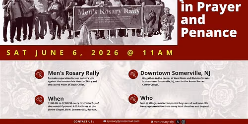 Men's Rosary Rally | Downtown Somerville