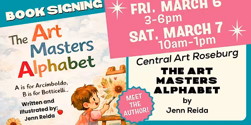 Book Signing Event - The Art Masters Alphabet by Jenn Reida
