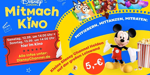 DISNEY CHANNEL MITMACHKINO (SEPTEMBER 2026)