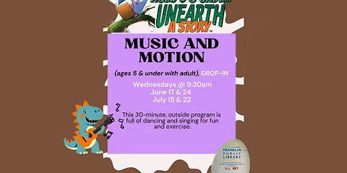 Music and Motion (ages 5 & under with adult)--DROP-IN