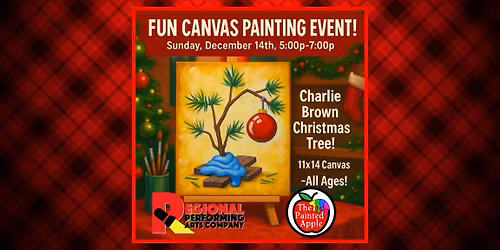 A Charlie Brown Christmas Inspired Painting Event