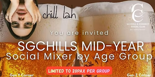 SGCHILLS Gen Z & Y Mid-Year Social Drinking on 18 Jun | Drink Included