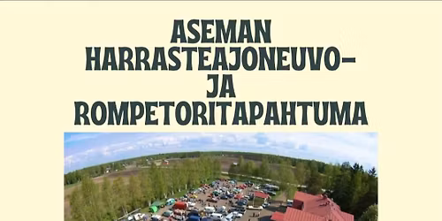 Aseman harrasteajoneuvo- ja rompetoritapahtuma.
