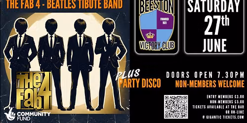 The Fab 4 - Live - @ Beeston Victory Club Plus Party Disco