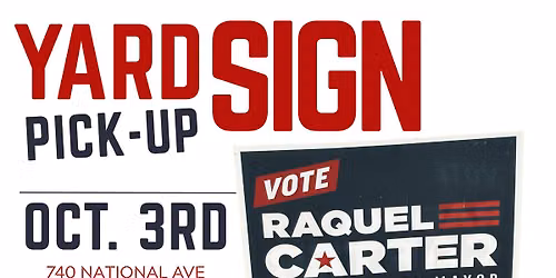 Yard Sign Pickup\/National Ave Block Party