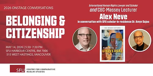 Belonging and Citizenship Conversation Series: An Evening with Alex Neve