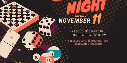 Bingo Night for Lutz Cemetery!