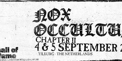 Nox Occultum - Chapter II | 4 & 5 September 2026
