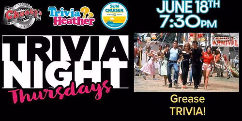 18+ LIVE TRIVIA NIGHTS: GREASE! 6\/18