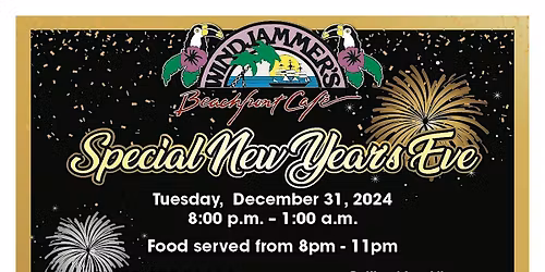 Windjammer's New Year's Eve Dinner - Isla Grand Beach Resort 2026