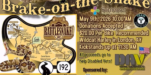 AMG\/Topcoat Products Presents our 5th Annual Spring Run on Rattlesnake 192 with Wildcat Harley!