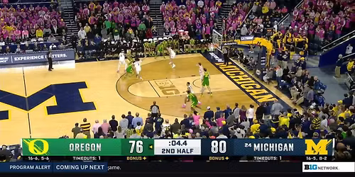 Oregon Ducks Women's Basketball vs. Michigan Wolverines