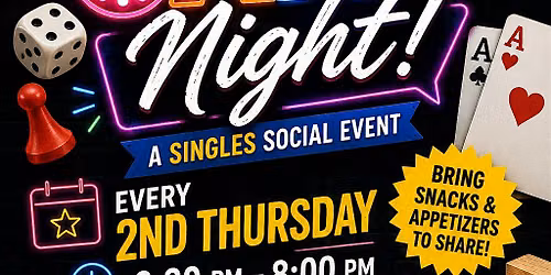 2nd Thursday Game Night: A Singles Social Event