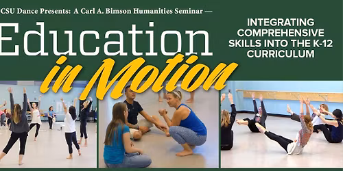 CSU Dance EDUCATION IN MOTION PD for Colorado pk-12 Educators