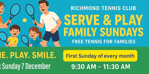 Serve & Play Family Sundays \u2013 Free Family Tennis