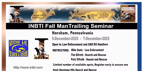 2025 INBTI December ManTrailing Seminar - Horsham PA