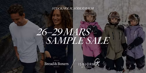 Bread & Boxers \u00d7 ISBJ\u00d6RN of Sweden Sample Sale 2026