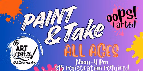 Paint & Take Day at Art Uncorked Orofino