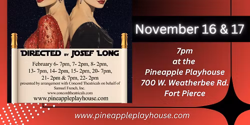 Legends! Auditions at the Pineapple Playhouse