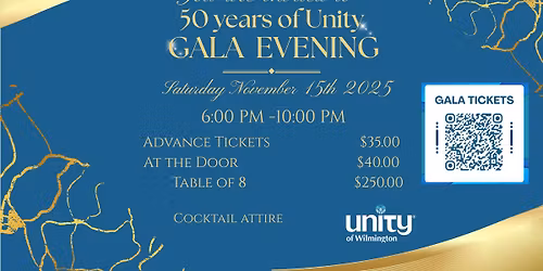 \ud83c\udf1f Unity of Wilmington's Golden Gala: Celebrating 50 Years!