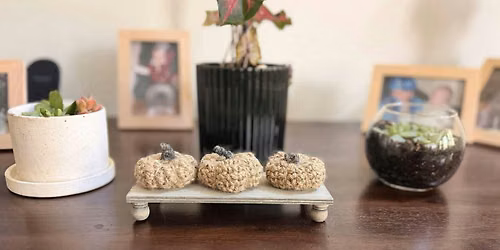 Crochet & Create: Mini Rustic Pumpkin Shelf Sitter for Beginners