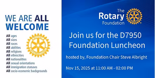 D7950 Rotary Foundation Lunch