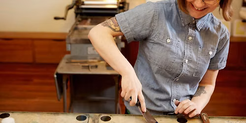 Wood Type Poster with Letterpress