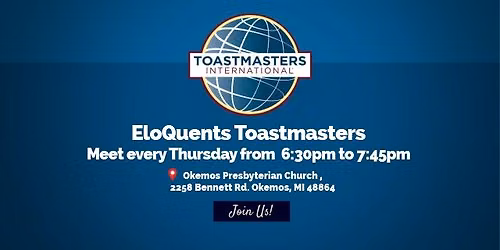 Eloquent's Toastmasters weekly meeting