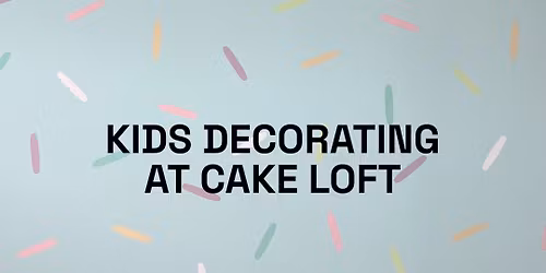 Kids Cookie Decorating at Cake Loft- November 8th