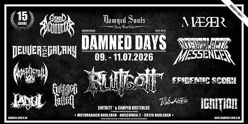 Damned Days 2026 - 15. Jubil\u00e4um