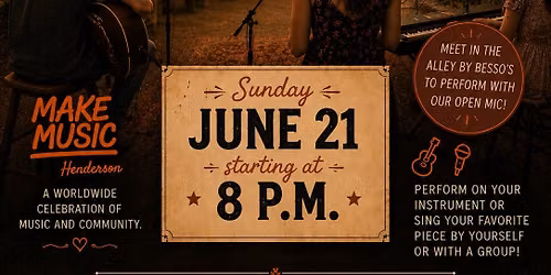 Open Mic Night: Make Music Day Henderson