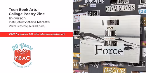 Teen Book Arts \u2013 Collage Poetry Zine