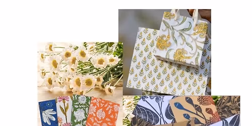 CHRISTMAS Block Printing Cards, Wrapping Paper, Gift Bag & Tag Workshop