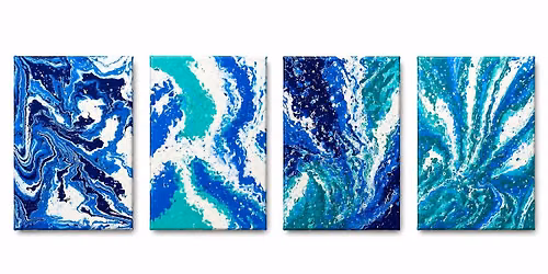 Kids Wave Break Paint Pour Workshop