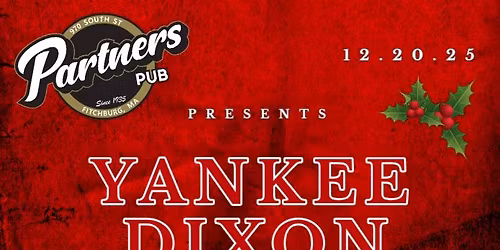 Yankee Dixon Band at Partner's Pub - Saturday December 20!