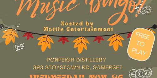 Thanksgiving Eve Music Bingo!