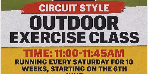 Outdoor circuit style exercise class