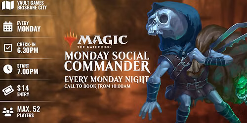 Monday Night Social Commander @ Vault Games Brisbane City